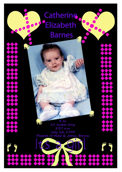 MISC.: BABY ANNOUNCEMENT